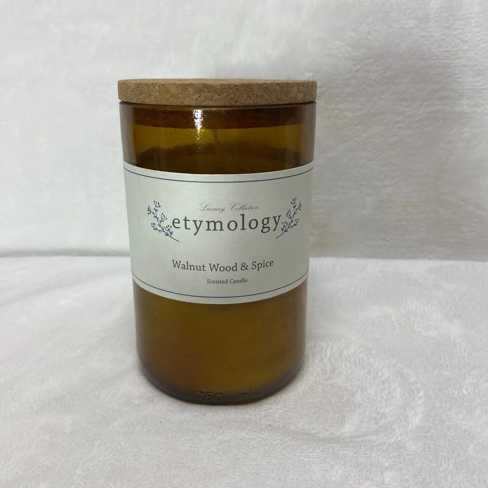 Etymology Scented Candle Walnut Wood Spice‎ Mosaic Bath & Spa New York